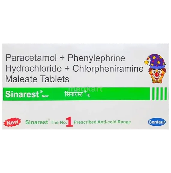 sinarest tablet 15's